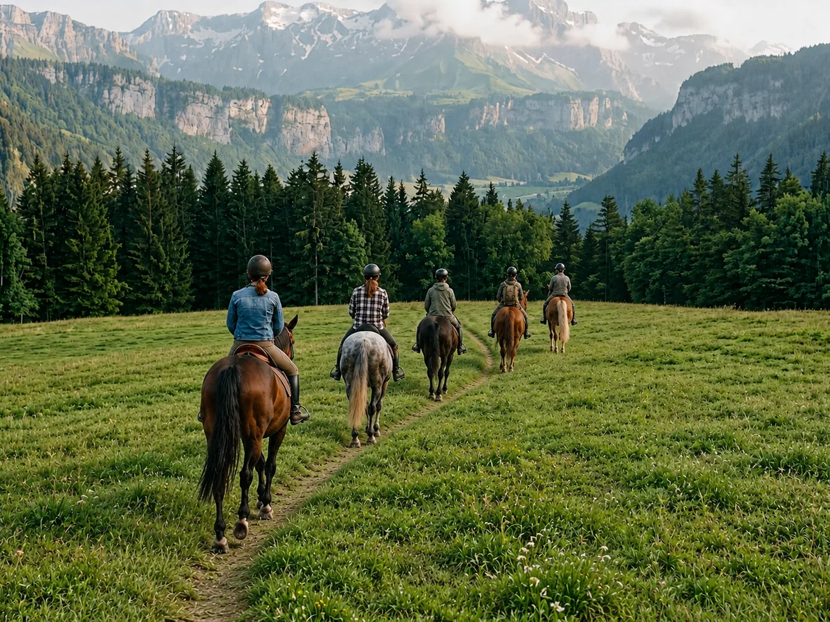 Balade à cheval en Haute-Savoie, autour de Reignier-Ésery