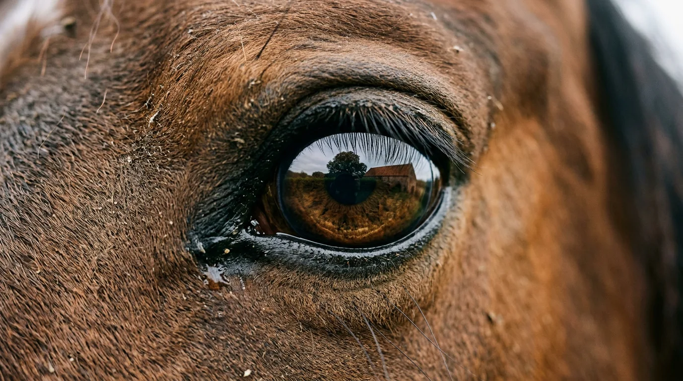 Un regard de cheval, Les Écuries de la Dame d'Haute-Savoie, Reignier-Ésery